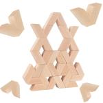 16pcs V Shape Natural Large Wooden 3D Building Blocks Toys Baby Unpaint Wooden