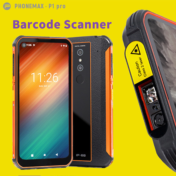 6.35 Inch INCELL Barcode Scanner PDA For QR Code Double SIM