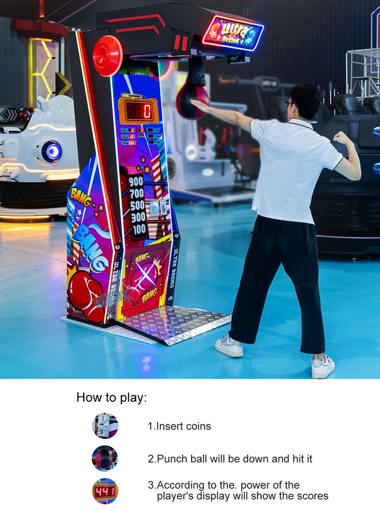 Coin Operated Indoor Adults Sport Games Ultimate Big Punch Boxing Game Machine Redemption Arcade Machine
