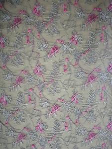 Wholesale Pink African Floral Tulle Mesh Colored Embroidery Fabric from china suppliers