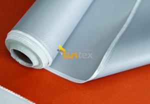 China High Temperature Heat Resistant Silicone Coated Fiberglass Fabric Thermal Insulation on sale