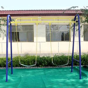 Wholesale Galvanized Steel Outdoor Fitness Equipment , Commercial Playground Swing Sets from china suppliers