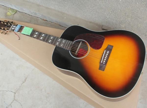 2018 New Chibson G45 acoustic guitar diamond inlays GB G45 VS electric acoustic