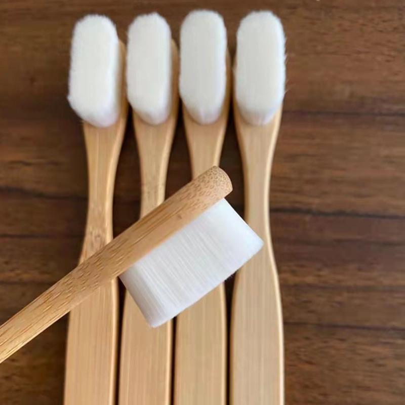 Eco Friendly Black Soft Charcoal Bamboo ToothBrush 193MM Length