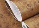 Durable Wood Grain Printing Modern PVC Self Adhesive Wallpaper , 0.45*10M