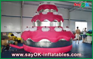Wholesale Red Promotional Custom Inflatable Products Giant Cake Party / Birthday Decoration from china suppliers