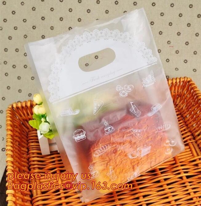 Wholesale Die Cut Handle Eco-Friendly Custom Design Shopping Gravure Printing Groceries Plastic Bags With Logo bagease