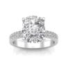 Buy cheap 6×8MM 14K Solid Gold Jewellery 20pcs With Oval 1.5ct Diamond from wholesalers