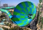 Fiberglass Big Tornado Water Slide Customized Size 4 Loads For Outdoor
