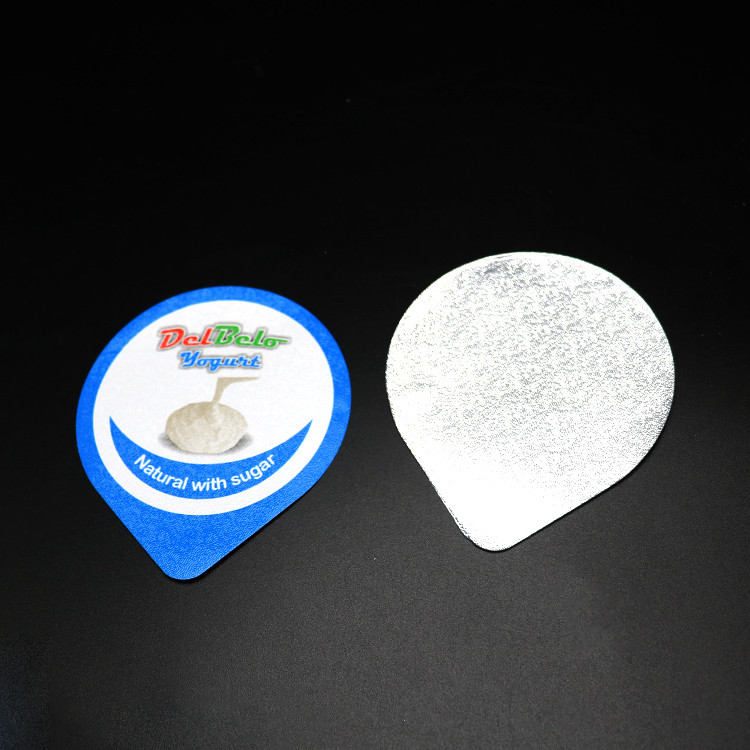 Oripack Odm Yogurt Cup Lid Blue Precut Heat Seal Environmental Protective