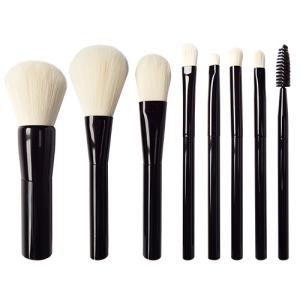 Wholesale Double Ended Travel Makeup Brush Set 8pcs Aluminum Ferrule Easy To Carry Out from china suppliers