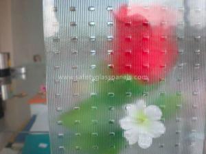 Wholesale Flora Oval Patterned Louver Glass 10mm 12mm for Furniture / Show Shelves from china suppliers
