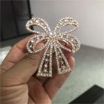 Bowknot Shape Rhinestone Braided Napkin Rings Set Of 12 8 6 4 Wedding Party