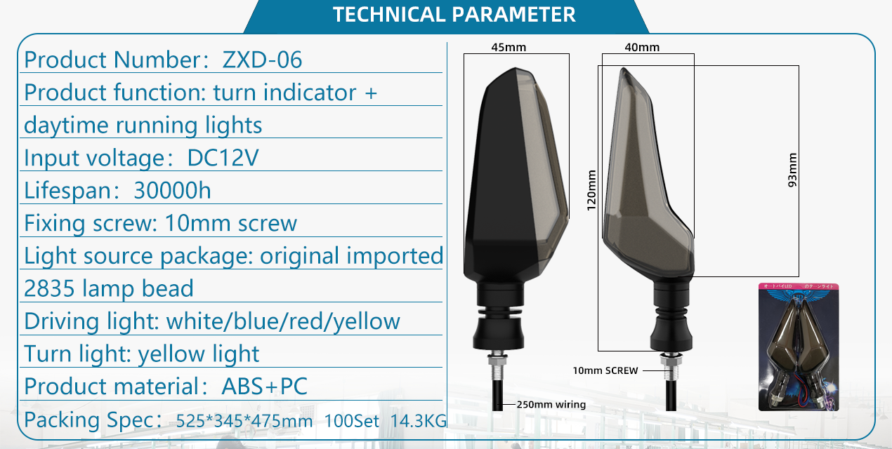 Universal Motorbike LED Indicator Blinker Suitable for All Motorbikes and Models