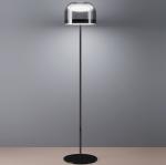 Modern Lighting Led Floor Lamp Smoke Or Copper Glass Standing Lamp Equatore LED