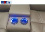 Luxury Home Cinema Seating Folded Type With Refrigerated Drinks Holders