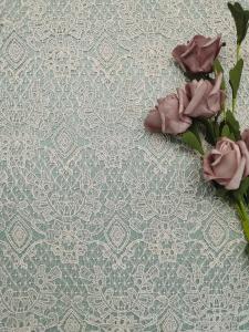 Wholesale Pink Embroidered Chemical Lace Fabric Lightweight Full Polyester 125cm Wide from china suppliers