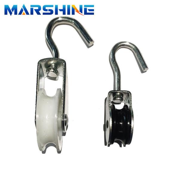 Hanging Hook Wire Exterior Electric Cable Guide Pulley Straight Line Cable