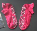 Embroidery Logo Non Slip Yoga Grip Socks Environmental PVC Gel Printing