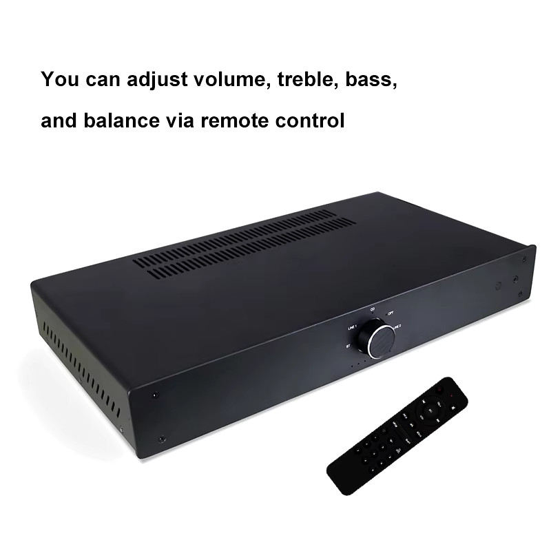 Bluetooth Audio Power Amplifier Pro Wireless Home Stereo Receiver With Subwoofer Output