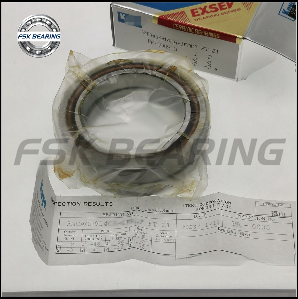 Premium Quality 3NCACH914CA-1PADT Ceramic Angular Contact Ball Bearing ABEC-5