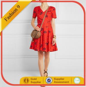 Wholesale Women New Designed Printed Mini Dress from china suppliers