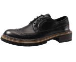 Spring / Autumn Men's Casual Shoes Round Toe Mens Black Leather Loafer Shoes