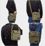 Outdoor Military Canvas Storage Bag, Men'S Canvas Small Messenger Bag Casual