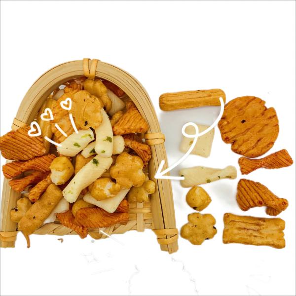 Brown Fried Rice Crackers Irresistibly Delicious Snack for Health Conscious