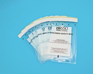 Wholesale AIC 95kpa Laboratory Plastic Zip Lock Biohazard 3 / 2layers Specimen Transport Bags from china suppliers