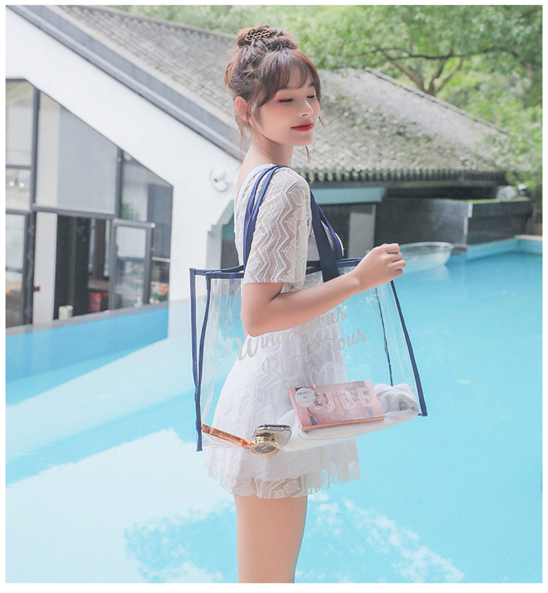 Digital Printing Waterproof Clear Crossbody PVC Beach Bag