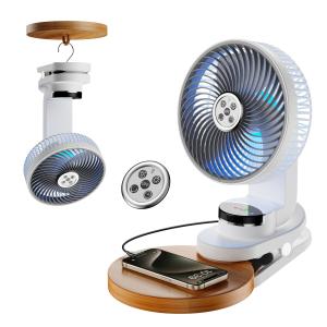 Wholesale 9 Speeds Clip On Multifunctional Portable Fan Small Battery Rechargeable 20000MAh from china suppliers