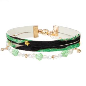 Wholesale Magnetic button Handmade Leather Bracelet , Mix color Vintage Wrap Bracelet from china suppliers