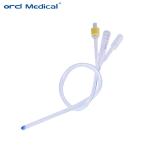 Medical Consumables Sterile Disposable 3 Way 100% Silicone Foley Catheter