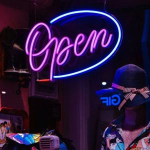 Wholesale ROHS Led Neon Open Sign Closed 60c Blue Hotel Bar Cafe from china suppliers