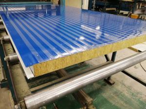 Wholesale Blue Fireproof Foam Insulated Rockwool Wall Panels from china suppliers
