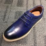 Microfiber Lined Mens Casual Flat Shoes , Suede Flat Leather Shoes For Men