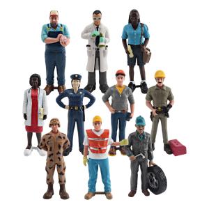 Wholesale 10 PCS Pretend Professionals Pretend Career Figures People at Work Model Toy for Boys Girls Kids from china suppliers
