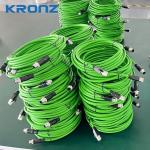 M12 IE Connector Industrial Male Circular Connectors D-Code 4 Pin Lan Cable