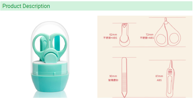 Baby Safety Nail Scissors / Baby Care Suit Newborn Essential Beauty Tools