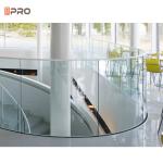 Modern Plexiglass Stair Metal Balustrades Handrails Wrought Iron Glass Steel