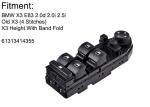 Mirror Car Power Window Switch Replacement 61313414355 For BMW X3 E83 2.0d 3.0i