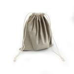 Gray Velour Hair Packaging Bag , 10x15cm Soft Touch Wig Travel Bag