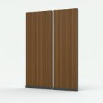 Hotel Soundproofing Wooden Partition Wall Without Floor Track
