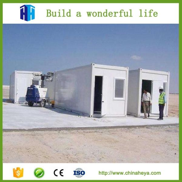 SGS ISO9001 certificated prefab camping container house temporary living quarter