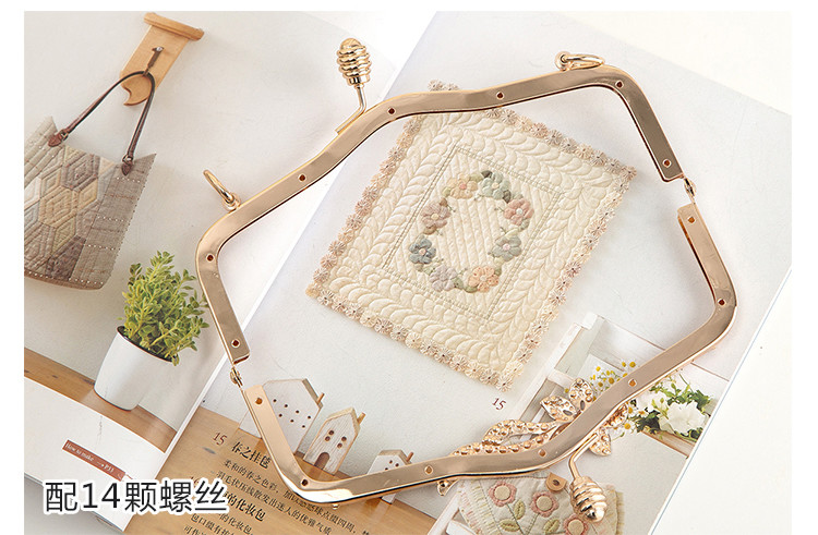 Unique Shape Metal Kiss Lock Purse Clutch Frames For Dinner Bag