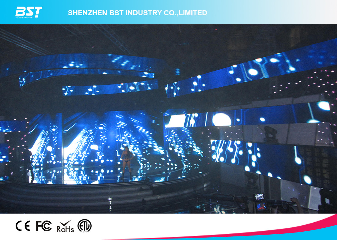 Commercial Rental Led Display Video Wall Screen With H 140°/ V 140° View Angle