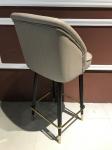 Anti Skid Wear Resistant 110cm Wrought Iron Bar Chair
