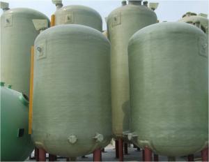 Wholesale 9CBM Fiberglass Water Pressure Tank 1800mm FRP Water Filtration Vessels from china suppliers
