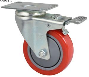 Wholesale Extra Heavy Duty Industrial Polyurethane Caster Wheels Red Color For MIMA Forklift from china suppliers